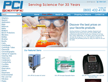 Tablet Screenshot of pciscientific.com